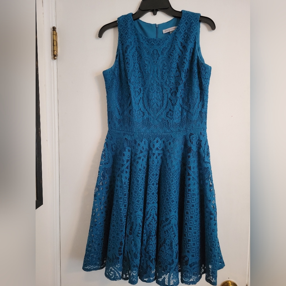 Blue wedding or dance dress